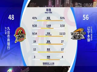 CBA常規(guī)賽第26輪 九臺(tái)農(nóng)商銀行VS遼寧本鋼 20240105（姜帆、劉鐵、拜月寧）
